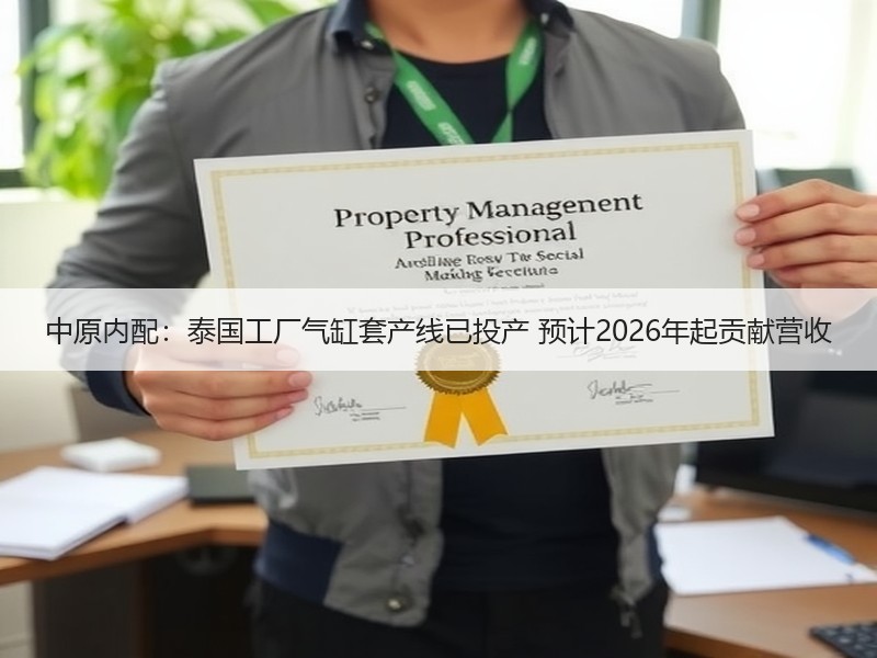 中原内配：泰国工厂气缸套产线已投产 预计2026年起贡献营收
