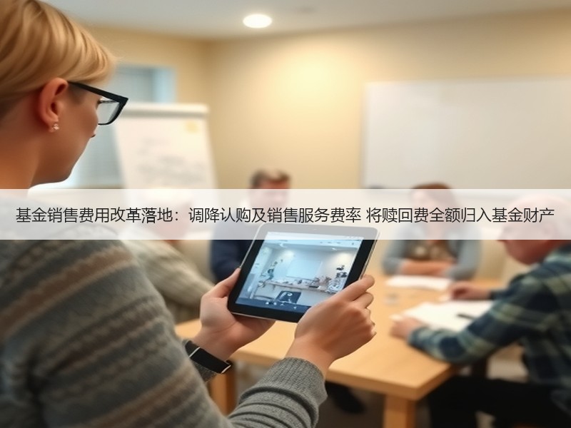基金销售费用改革落地：调降认购及销售服务费率 将赎回费全额归入基金财产