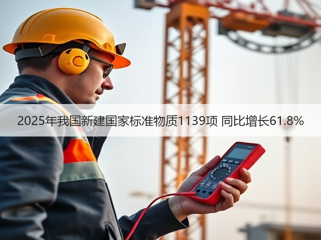 2025年我国新建国家标准物质1139项 同比增长61.8%(图3)