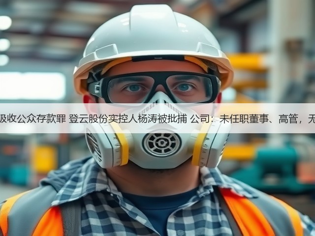 涉嫌非法吸收公众存款罪 登云股份实控人杨涛被批捕 公司：未任职董事、高管，无重大影响(图1)