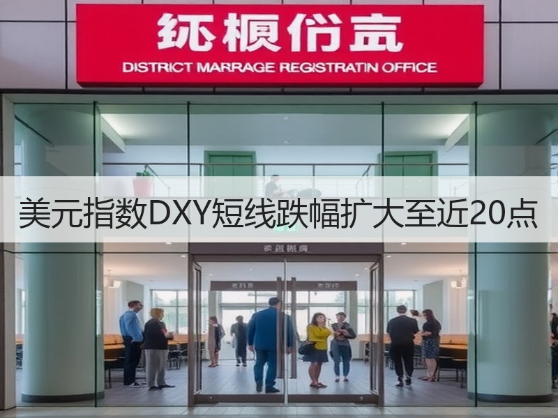 美元指数DXY短线跌幅扩大至近20点