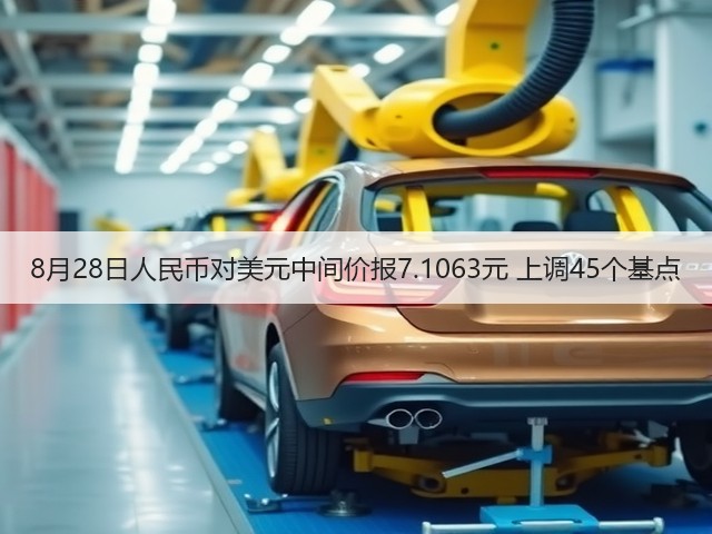 8月28日人民币对美元中间价报7.1063元 上调45个基点(图3)