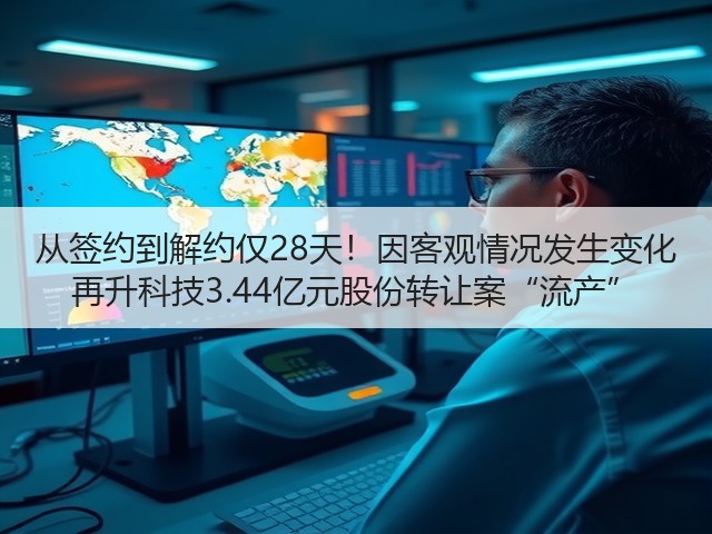 从签约到解约仅28天!因客观情况发生变化 再升科技3.44亿元股份转让案“流产”(图2) 从签约到解约仅28天!因客观情况发生变化 再升科技3.44亿元股份转让案“流产”(图2)