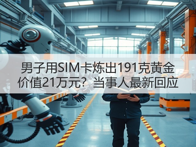 男子用SIM卡炼出191克黄金 价值21万元？当事人最新回应(图3)