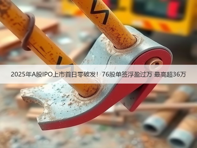 2025年A股IPO上市首日零破发!76股单签浮盈过万 最高超36万(图3) 2025年A股IPO上市首日零破发!76股单签浮盈过万 最高超36万(图3)