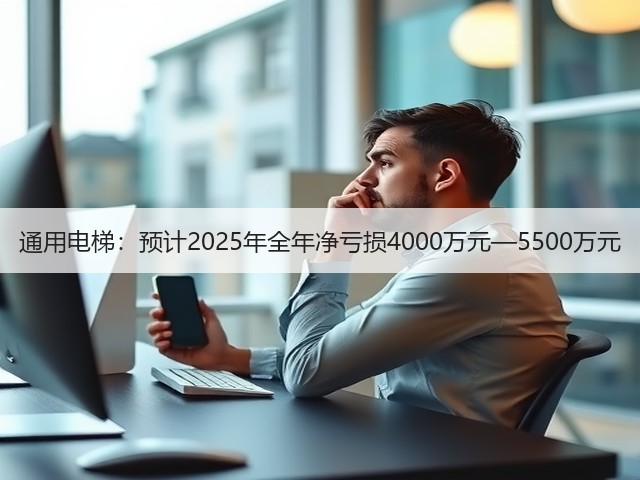 通用电梯：预计2025年全年净亏损4000万元—5500万元(图1)
