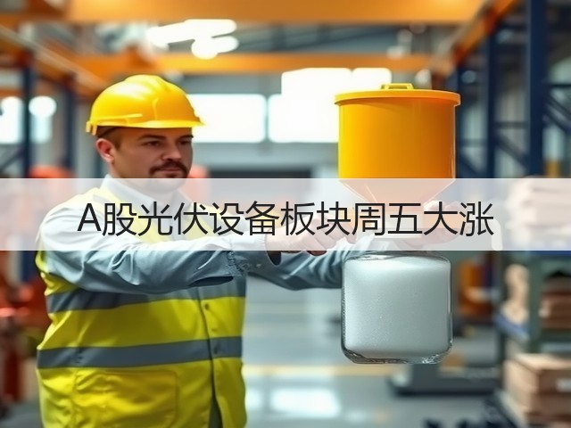 A股光伏设备板块周五大涨(图3)