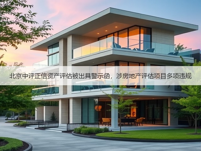 北京中评正信资产评估被出具警示函，涉房地产评估项目多项违规(图3)