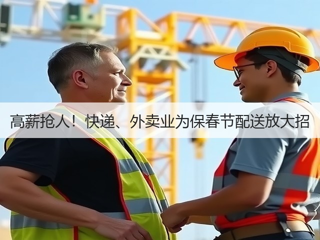 高薪抢人!快递、外卖业为保春节配送放大招(图1) 高薪抢人!快递、外卖业为保春节配送放大招(图1)