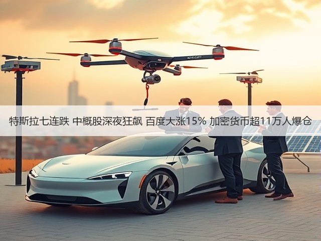 特斯拉七连跌 中概股深夜狂飙 百度大涨15% 加密货币超11万人爆仓(图2) 特斯拉七连跌 中概股深夜狂飙 百度大涨15% 加密货币超11万人爆仓(图2)