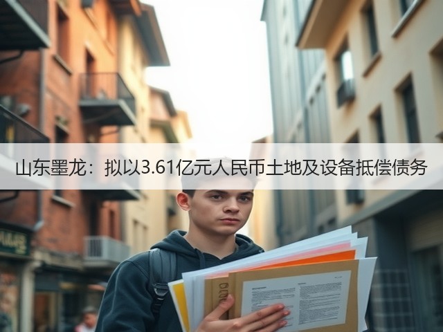 山东墨龙:拟以3.61亿元人民币土地及设备抵偿债务(图1) 山东墨龙:拟以3.61亿元人民币土地及设备抵偿债务(图1)