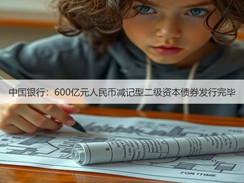 中国银行：600亿元人民币减记型二级资本债券发行完毕