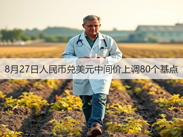 8月27日人民币兑美元中间价上调80个基点(图3)
