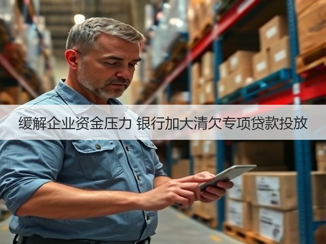 缓解企业资金压力 银行加大清欠专项贷款投放(图1)