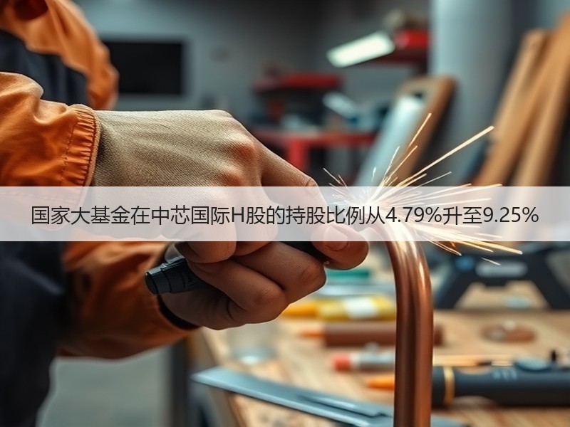 国家大基金在中芯国际H股的持股比例从4.79%升至9.25%
