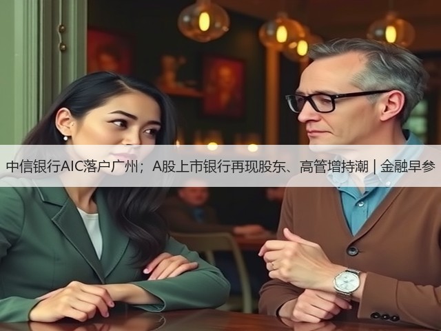 中信银行AIC落户广州；A股上市银行再现股东、高管增持潮 | 金融早参(图1)