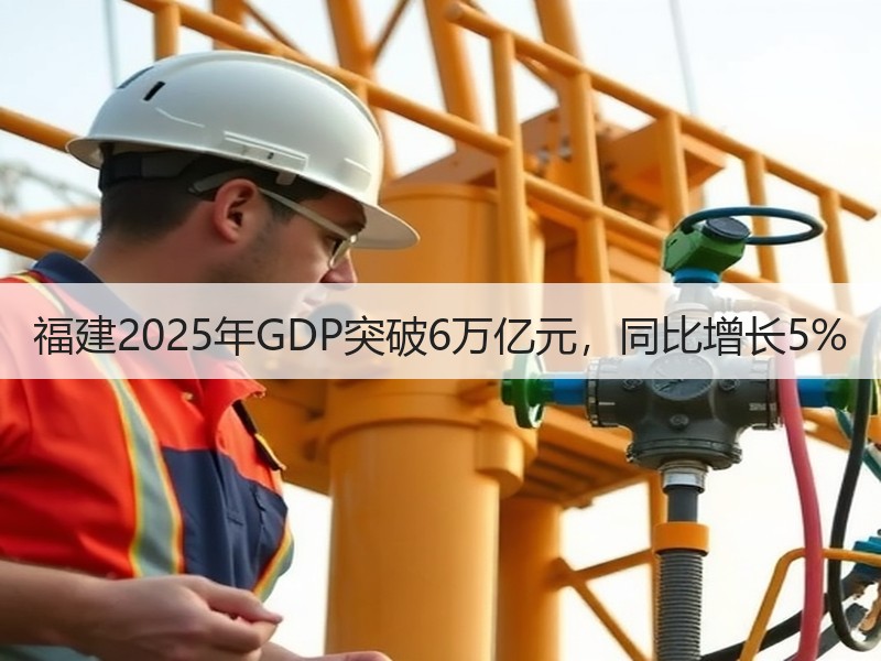 福建2025年GDP突破6万亿元，同比增长5%