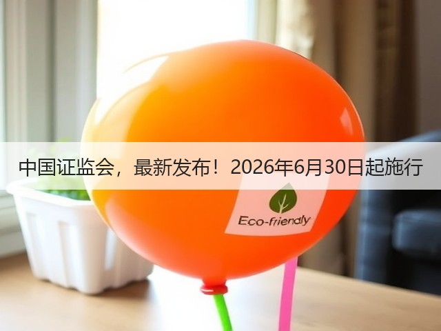 中国证监会，最新发布！2026年6月30日起施行(图3)
