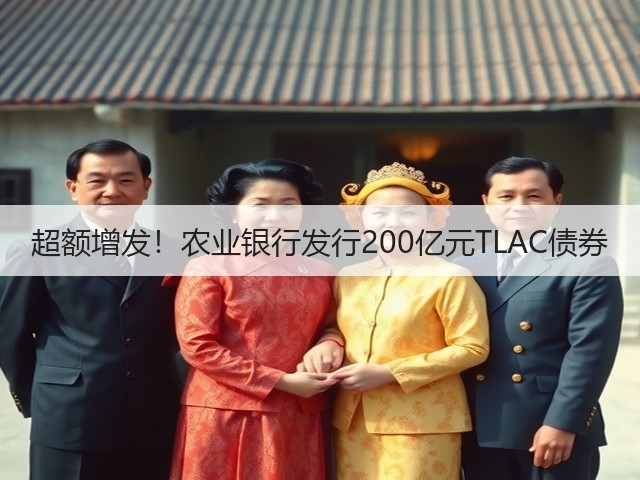 超额增发!农业银行发行200亿元TLAC债券(图1) 超额增发!农业银行发行200亿元TLAC债券(图1)