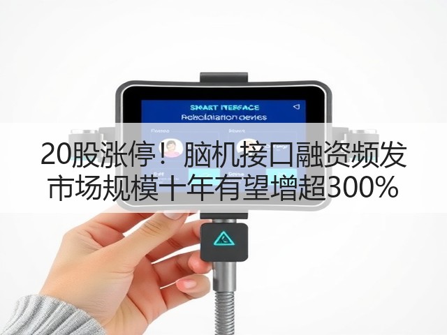 20股涨停！脑机接口融资频发 市场规模十年有望增超300%(图3)