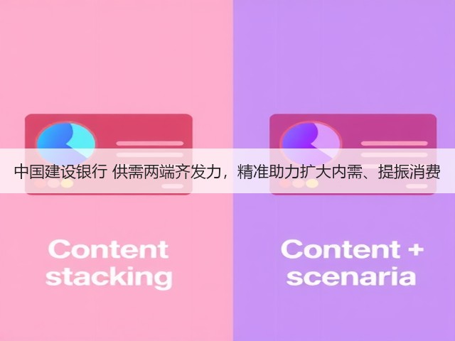 中国建设银行 供需两端齐发力，精准助力扩大内需、提振消费(图2)