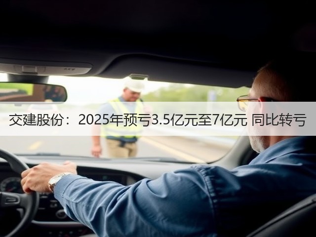 交建股份:2025年预亏3.5亿元至7亿元 同比转亏(图2) 交建股份:2025年预亏3.5亿元至7亿元 同比转亏(图2)
