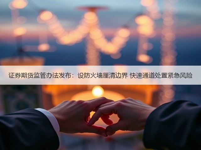 证券期货监管办法发布:设防火墙厘清边界 快速通道处置紧急风险(图3) 证券期货监管办法发布:设防火墙厘清边界 快速通道处置紧急风险(图3)
