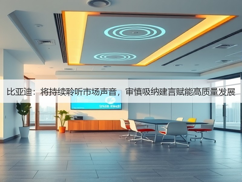 比亚迪：将持续聆听市场声音，审慎吸纳建言赋能高质量发展