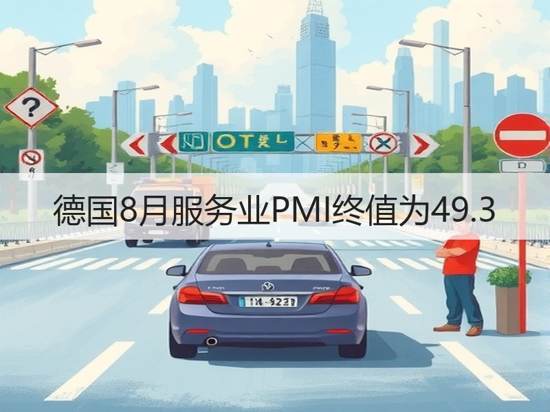 德国8月服务业PMI终值为49.3