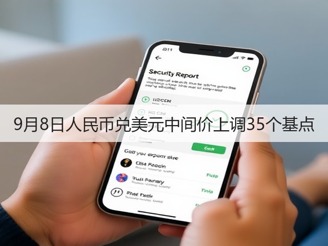 9月8日人民币兑美元中间价上调35个基点(图1) 9月8日人民币兑美元中间价上调35个基点(图1)