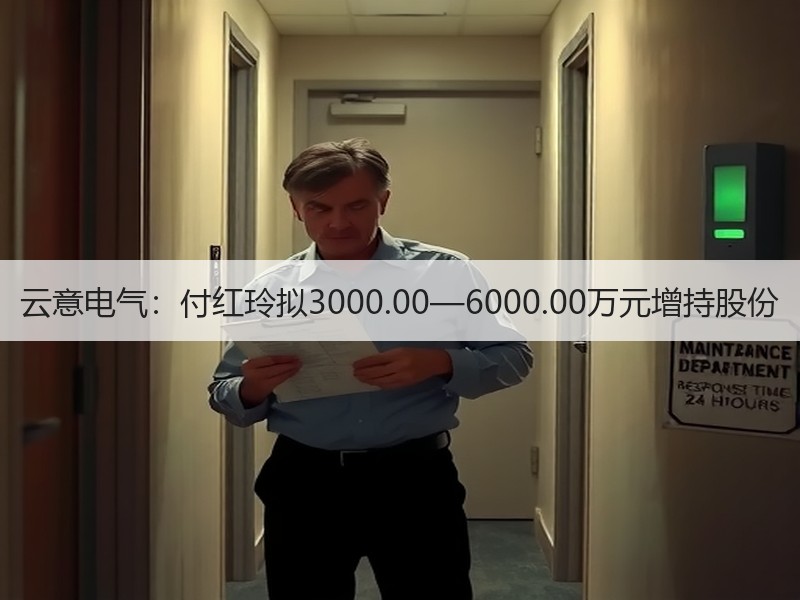 云意电气：付红玲拟3000.00—6000.00万元增持股份