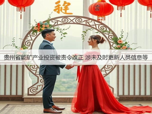 贵州省能矿产业投资被责令改正 涉未及时更新人员信息等(图1)