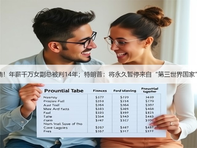 政商“旋转门”受贿！年薪千万女副总被判14年；特朗普：将永久暂停来自“第三世界国家”的移民 | 风控日报(图2)
