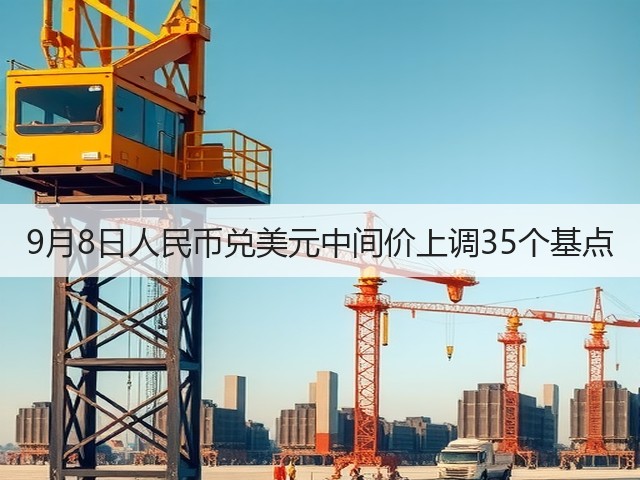 9月8日人民币兑美元中间价上调35个基点(图1)