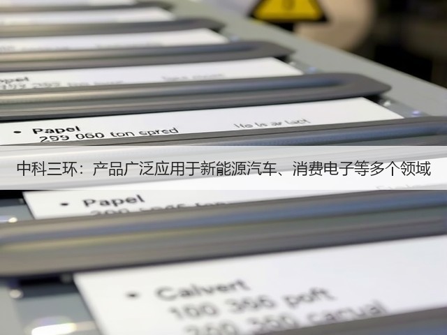 中科三环:产品广泛应用于新能源汽车、消费电子等多个领域(图3) 中科三环:产品广泛应用于新能源汽车、消费电子等多个领域(图3)