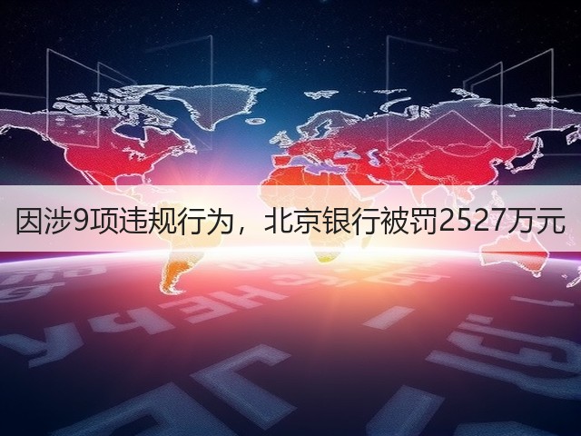 因涉9项违规行为,北京银行被罚2527万元(图2) 因涉9项违规行为,北京银行被罚2527万元(图2)