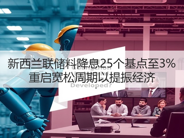 新西兰联储料降息25个基点至3% 重启宽松周期以提振经济(图2) 新西兰联储料降息25个基点至3% 重启宽松周期以提振经济(图2)