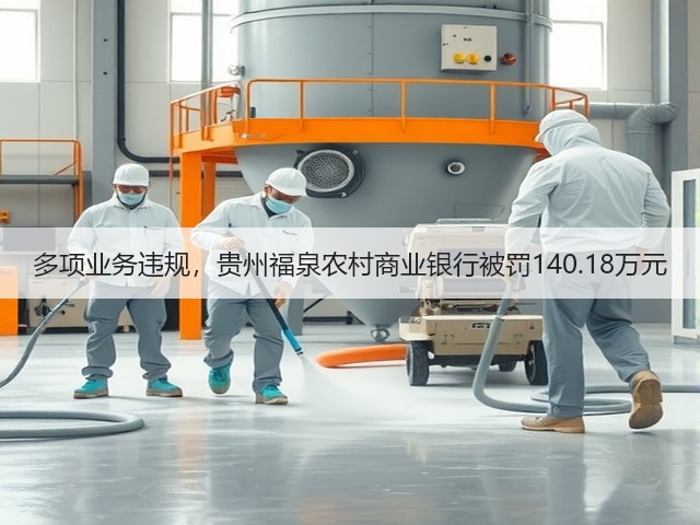 多项业务违规,贵州福泉农村商业银行被罚140.18万元(图1) 多项业务违规,贵州福泉农村商业银行被罚140.18万元(图1)