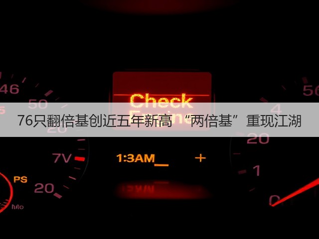 76只翻倍基创近五年新高 “两倍基”重现江湖(图2) 76只翻倍基创近五年新高 “两倍基”重现江湖(图2)