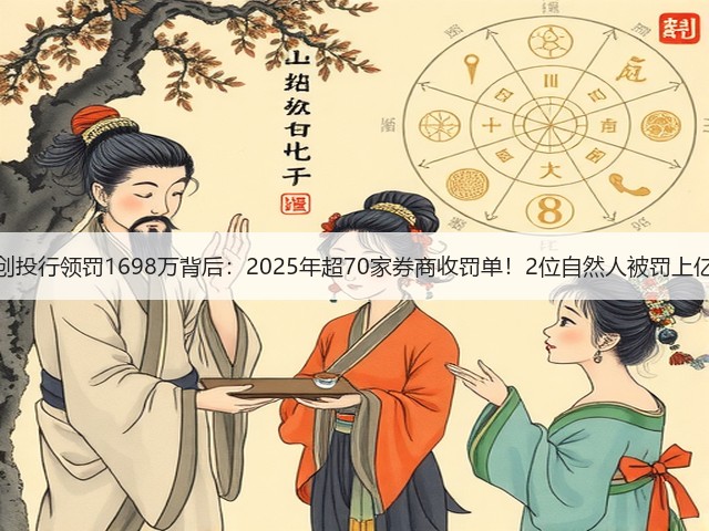 一创投行领罚1698万背后：2025年超70家券商收罚单！2位自然人被罚上亿元(图2)