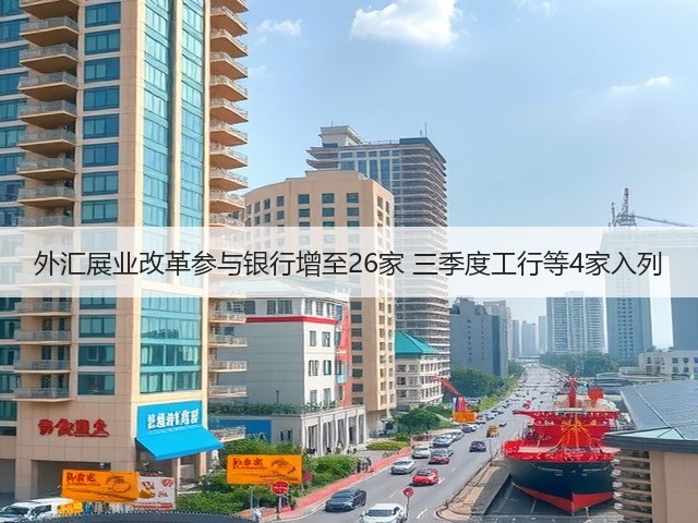 外汇展业改革参与银行增至26家 三季度工行等4家入列(图2)