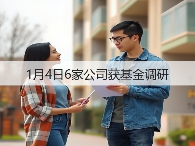 1月4日6家公司获基金调研(图2)