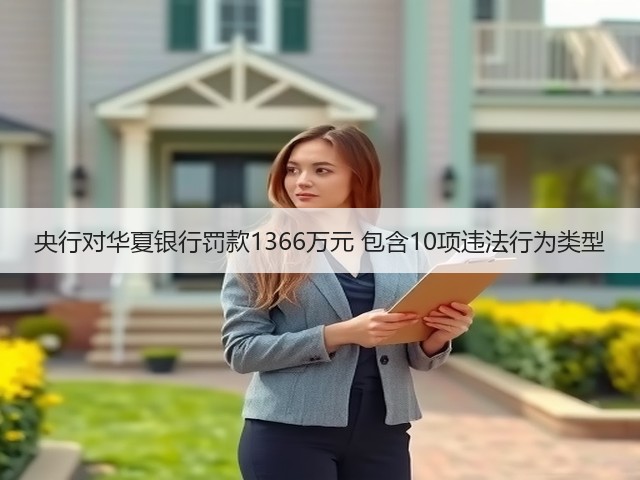 央行对华夏银行罚款1366万元 包含10项违法行为类型(图1) 央行对华夏银行罚款1366万元 包含10项违法行为类型(图1)