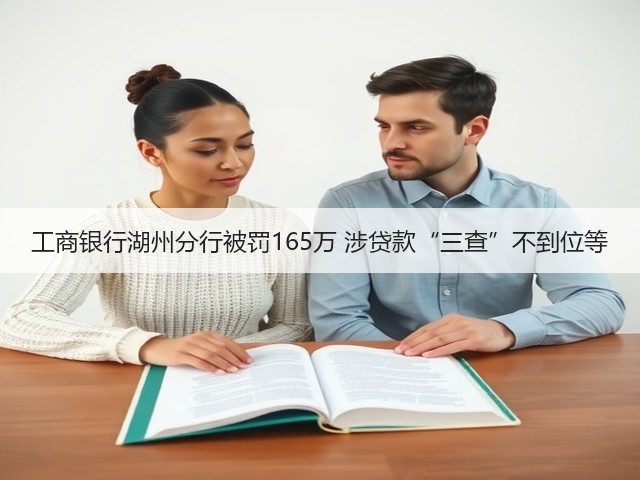 工商银行湖州分行被罚165万 涉贷款“三查”不到位等(图2)