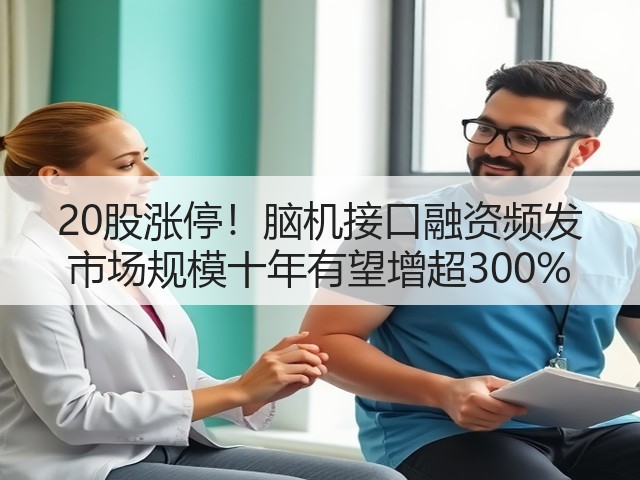 20股涨停！脑机接口融资频发 市场规模十年有望增超300%(图3)
