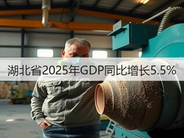 湖北省2025年GDP同比增长5.5%(图1) 湖北省2025年GDP同比增长5.5%(图1)