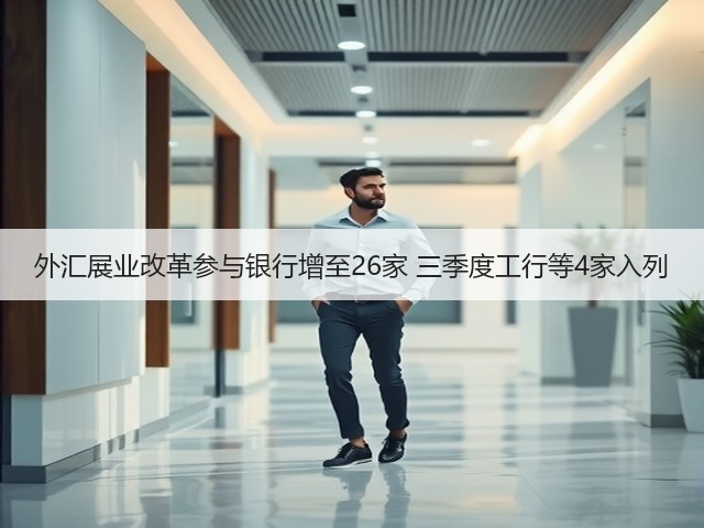 外汇展业改革参与银行增至26家 三季度工行等4家入列(图3) 外汇展业改革参与银行增至26家 三季度工行等4家入列(图3)