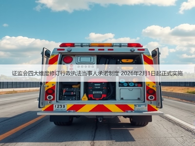 证监会四大维度修订行政执法当事人承诺制度 2026年2月1日起正式实施