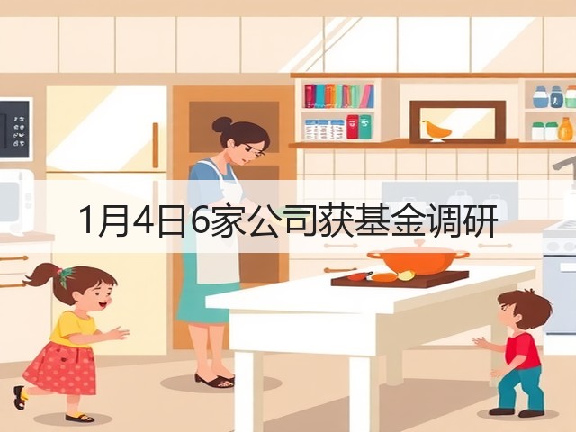 1月4日6家公司获基金调研(图3)