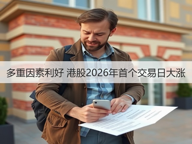 多重因素利好 港股2026年首个交易日大涨(图3) 多重因素利好 港股2026年首个交易日大涨(图3)
